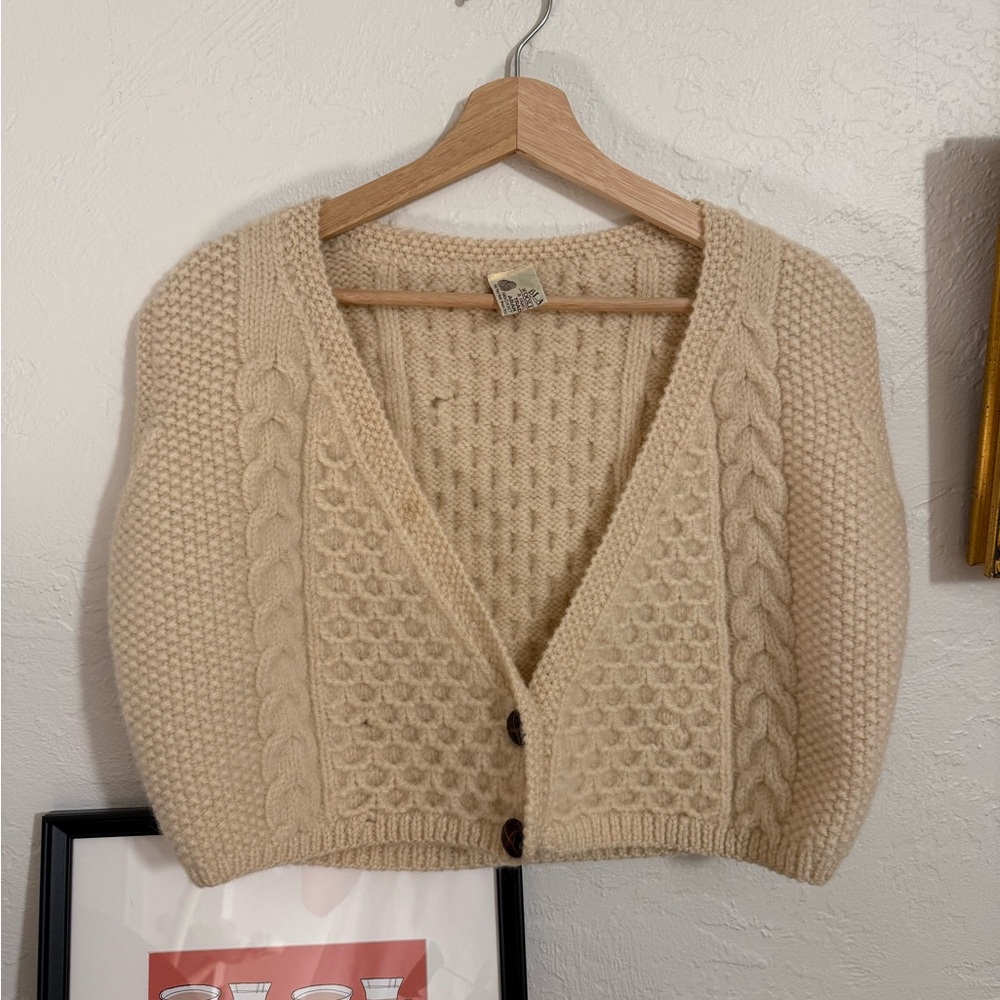 Blarney Woollen Mills Irish Cropped Sweater Vest
